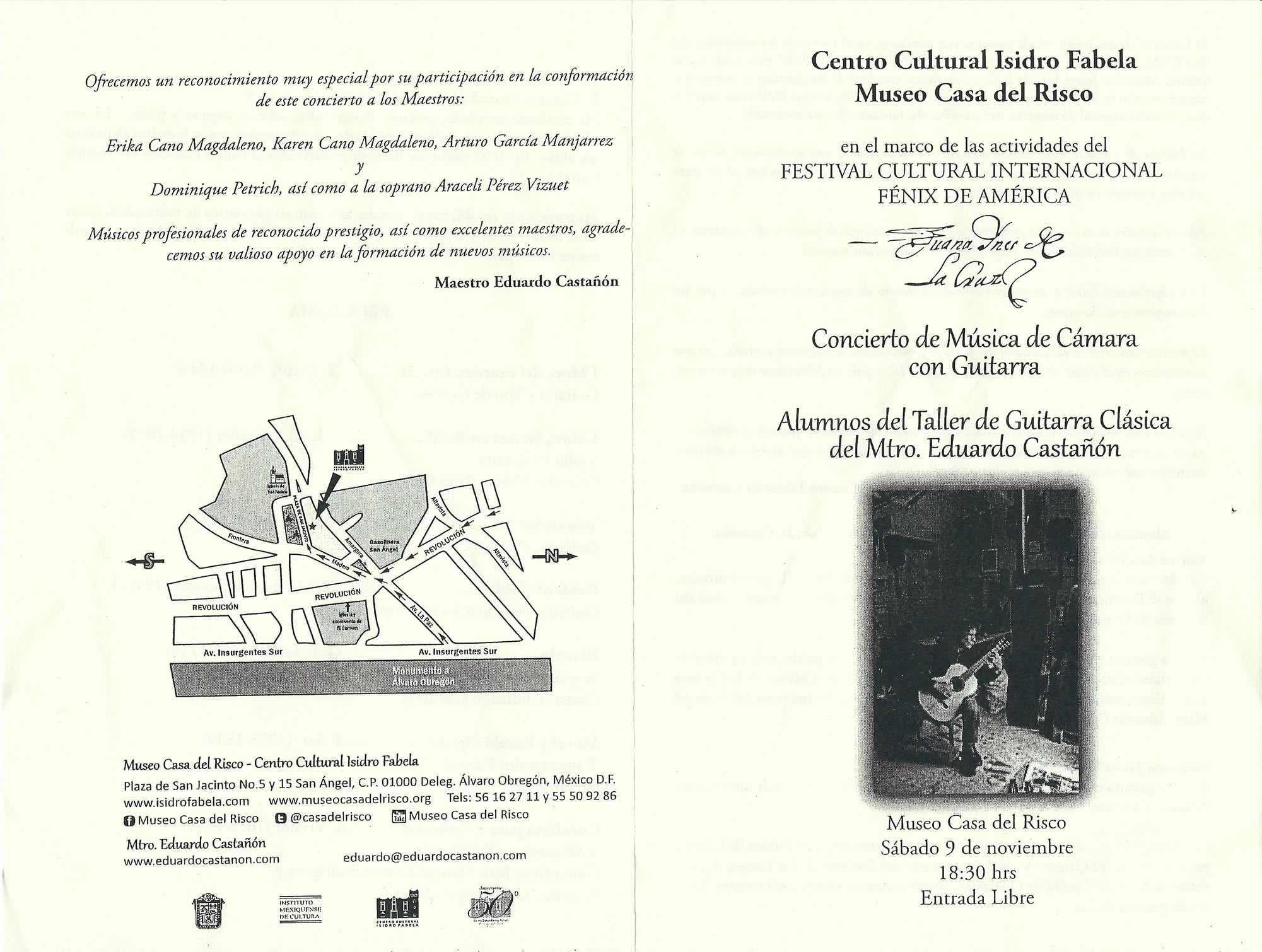 Casa del Risco Concierto Alumnos